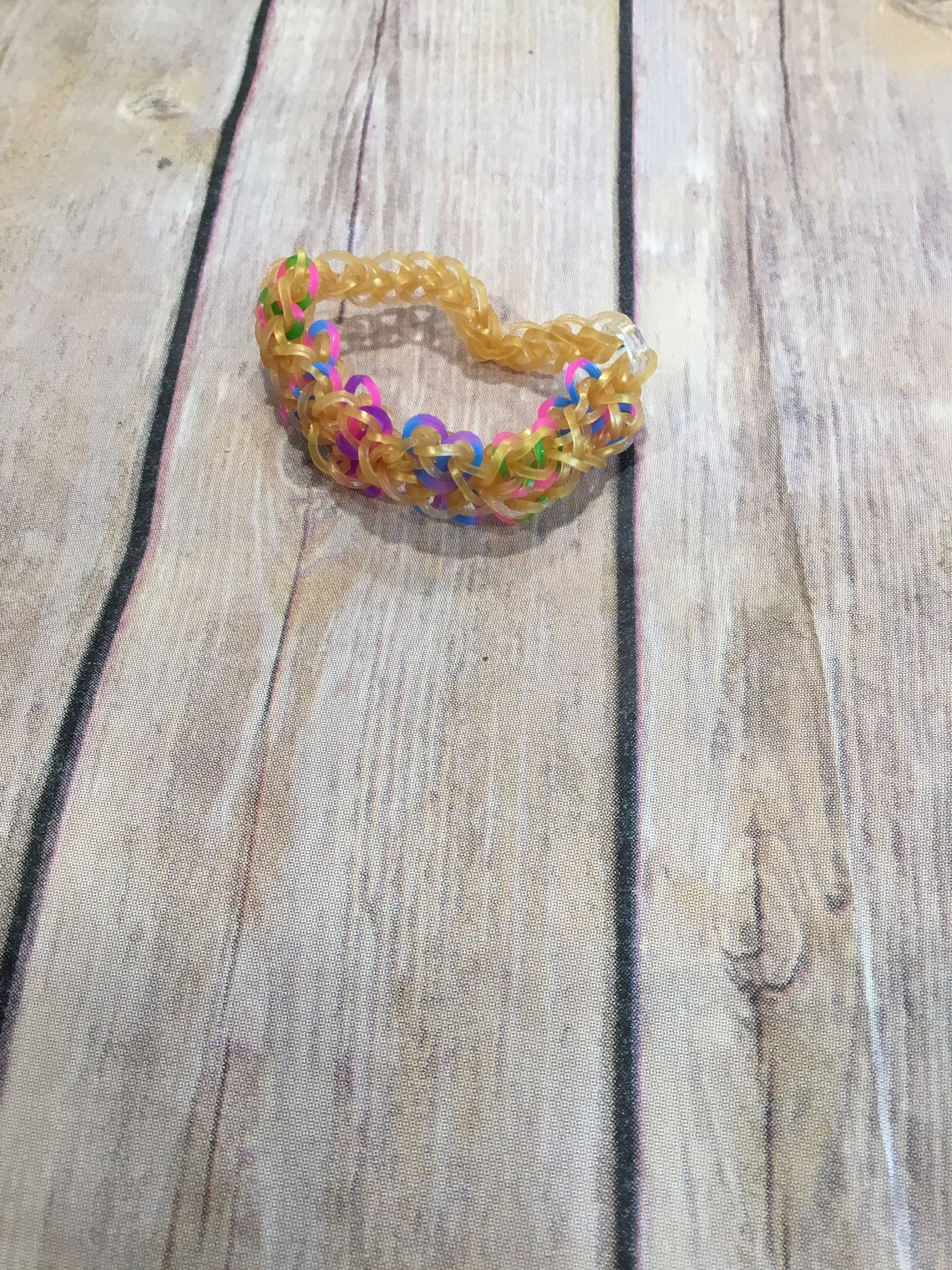 Set of Five Rainbow Loom Butterfly Blossoms Bracelets Etsy