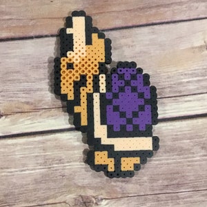 Super Mario Bros. Koopa Troopa with Purple Shell Perler bead design