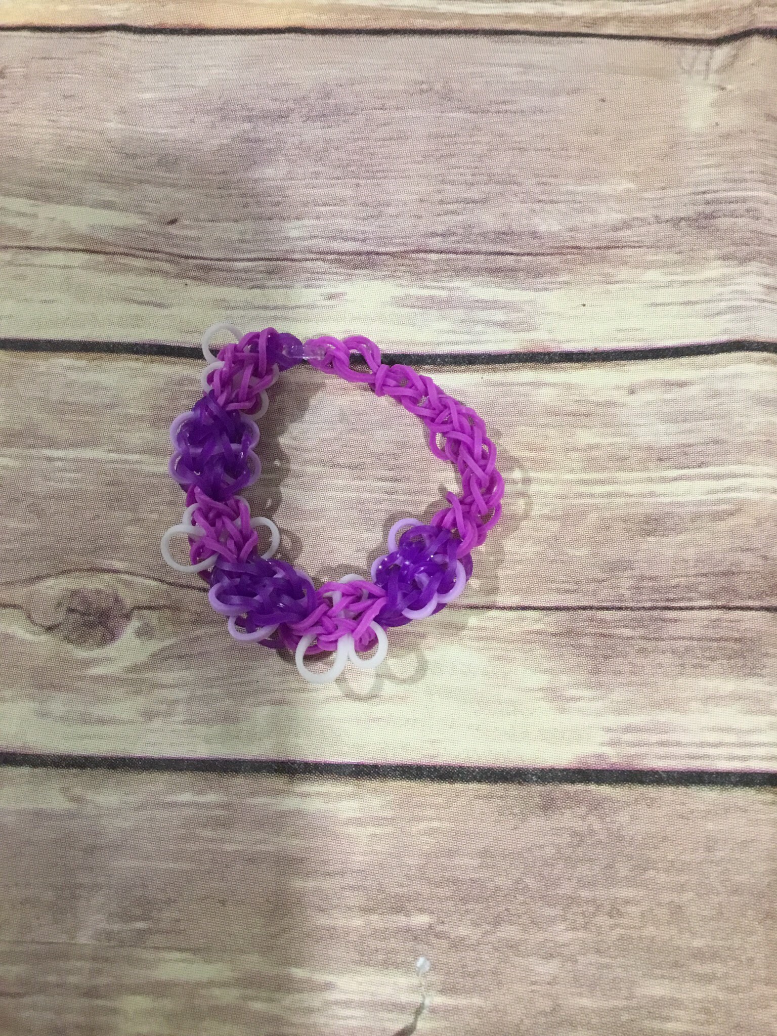 Set of 5 Multicolored Rainbow Loom Bracelets Etsy