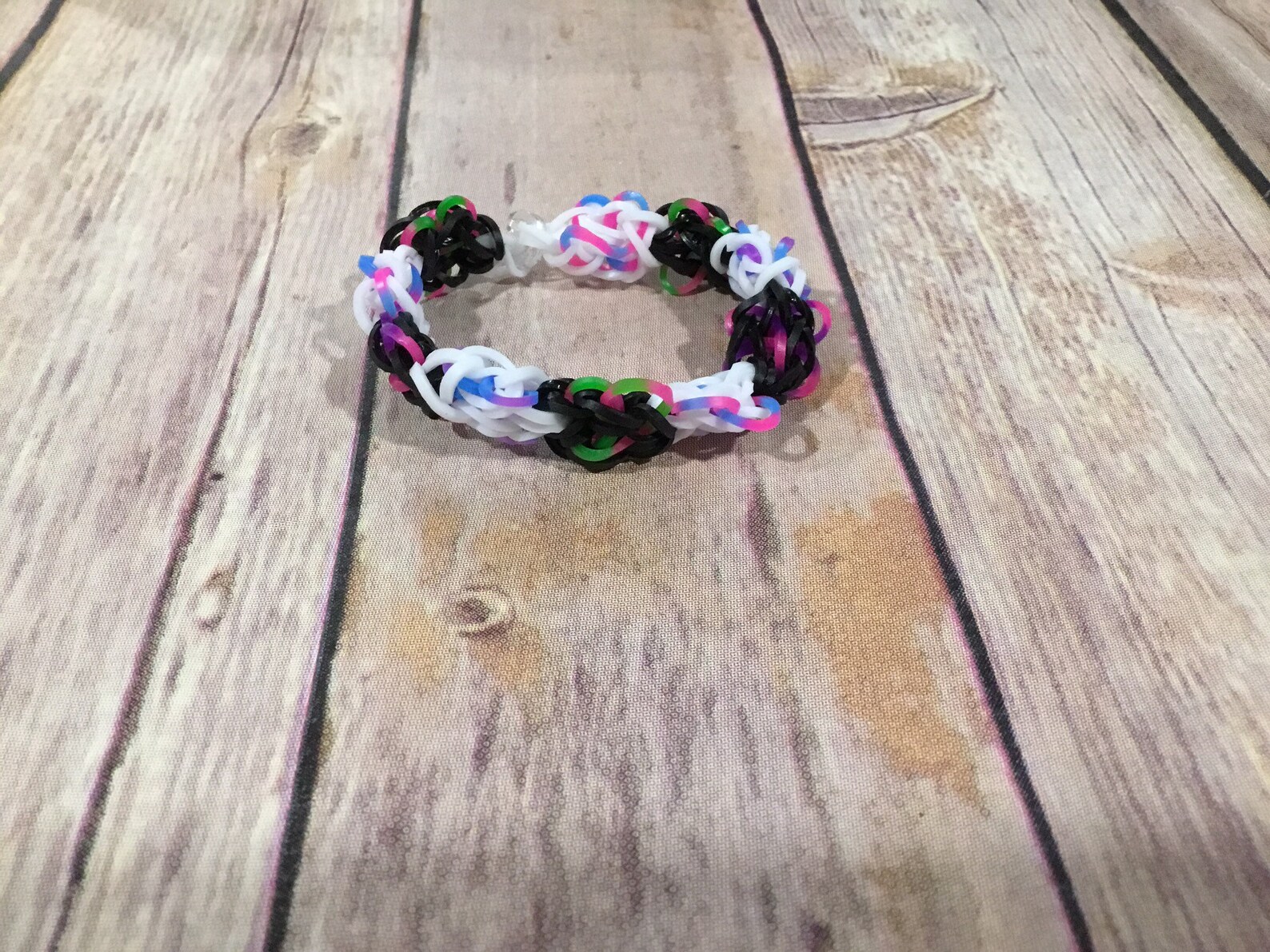Set of Five Rainbow Loom Butterfly Blossoms Bracelets. Etsy