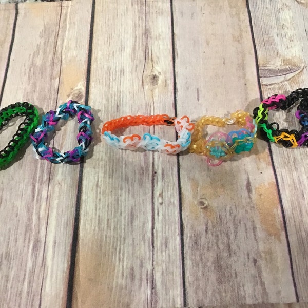Rainbow Loom Ring Etsy