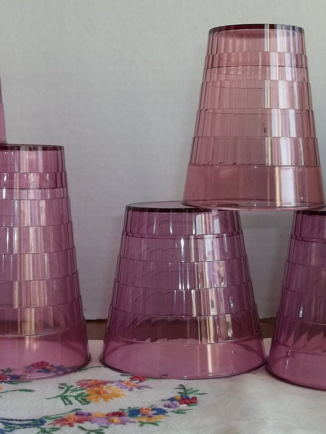 Vintage Oatmeal Cups Tumblers Quaker Crystal Wedding Plastic YOUR ...