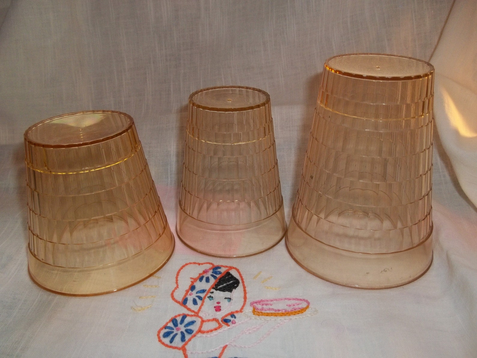 Vintage Oatmeal Tumblers cups Quaker Crystal wedding plastic Etsy