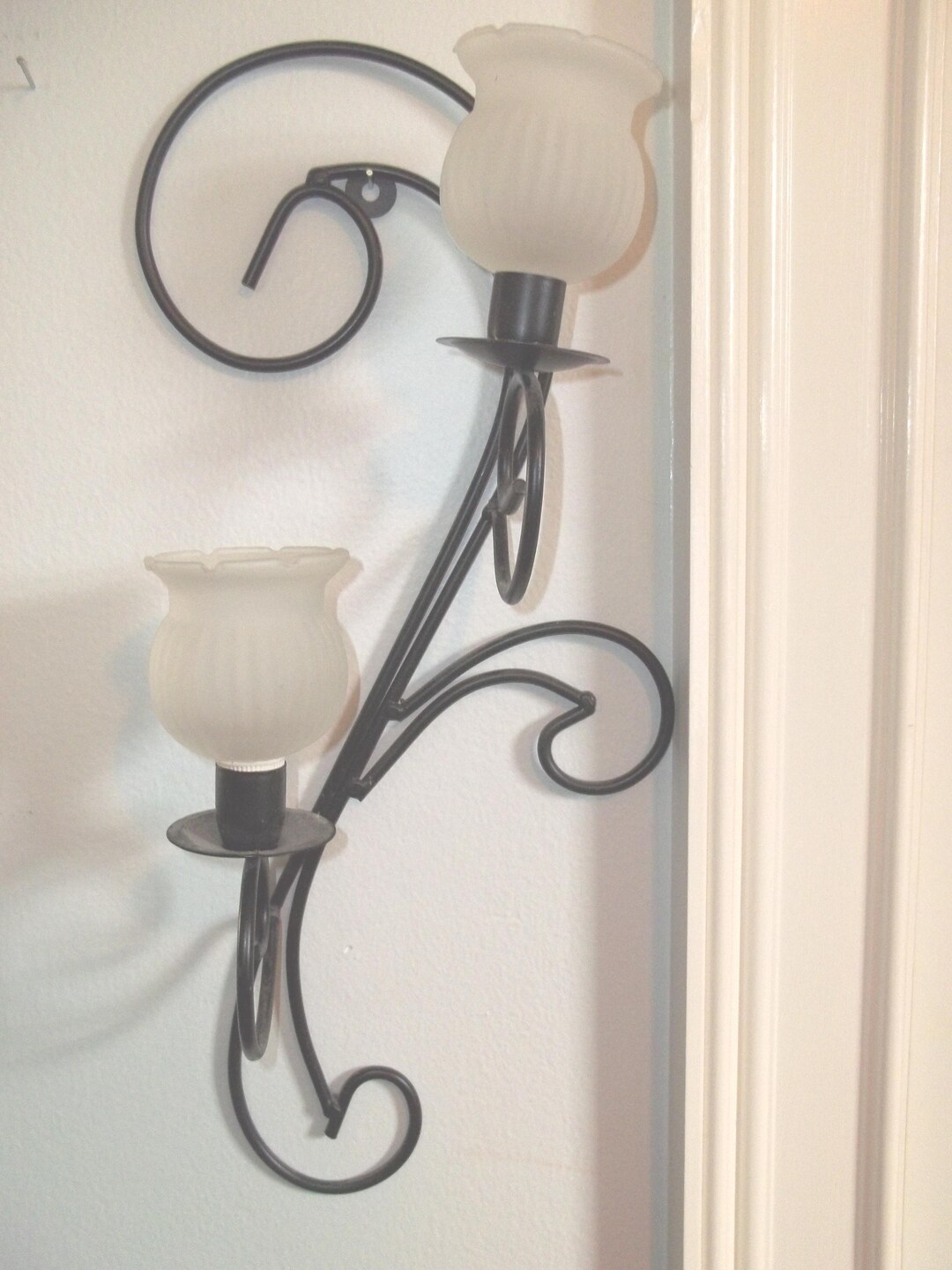 Wrought Iron Candle Wall Sconcesnull