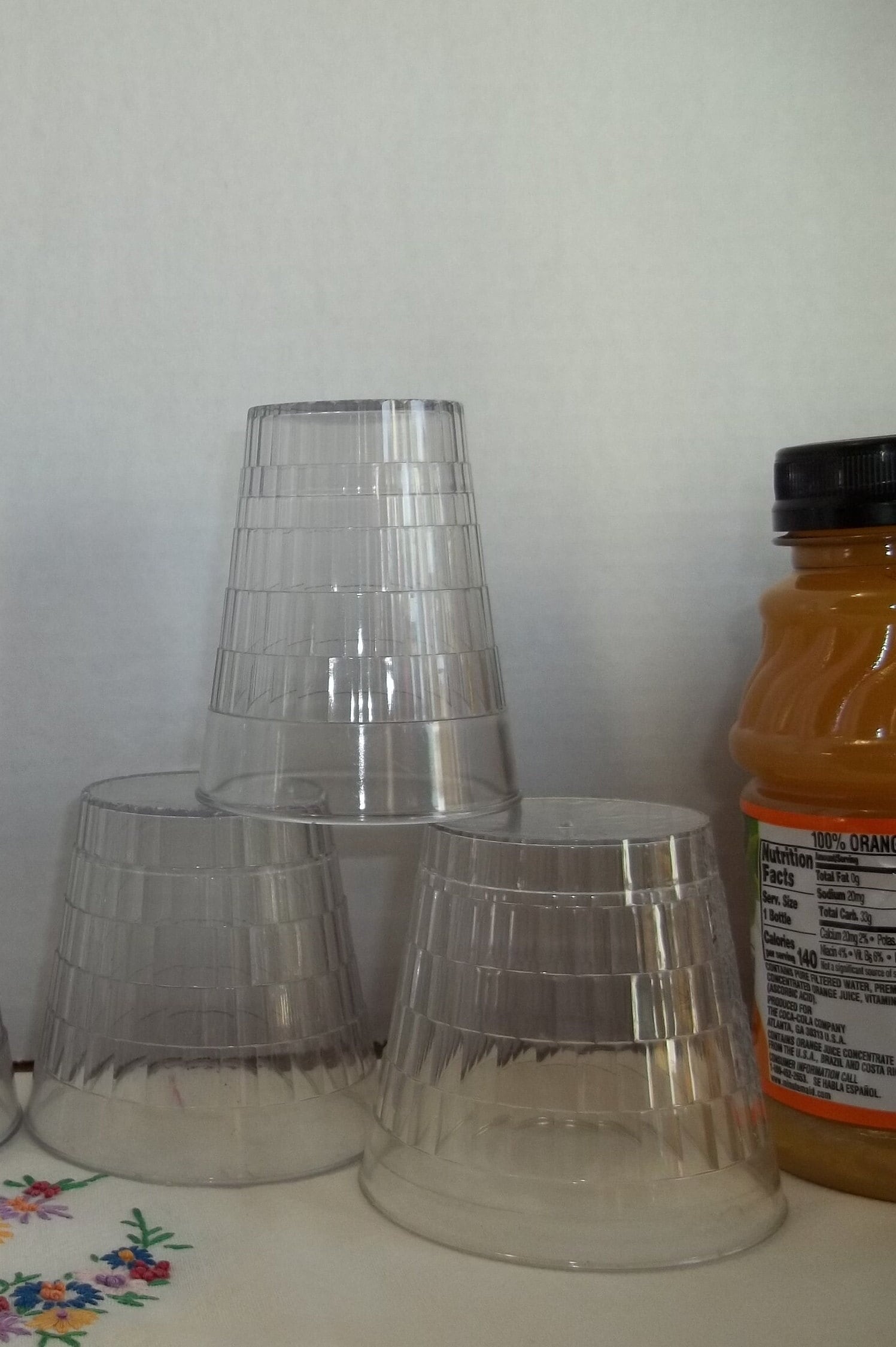 Vintage Oatmeal Cups Tumblers Quaker Crystal Wedding Plastic YOUR ...