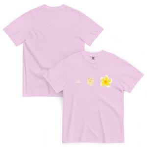 Blooming Plumeria Unisex Cotton Heavyweight Hawaii T-Shirt