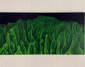 Kauai Twilight - Original Acrylic Painting on Canvas