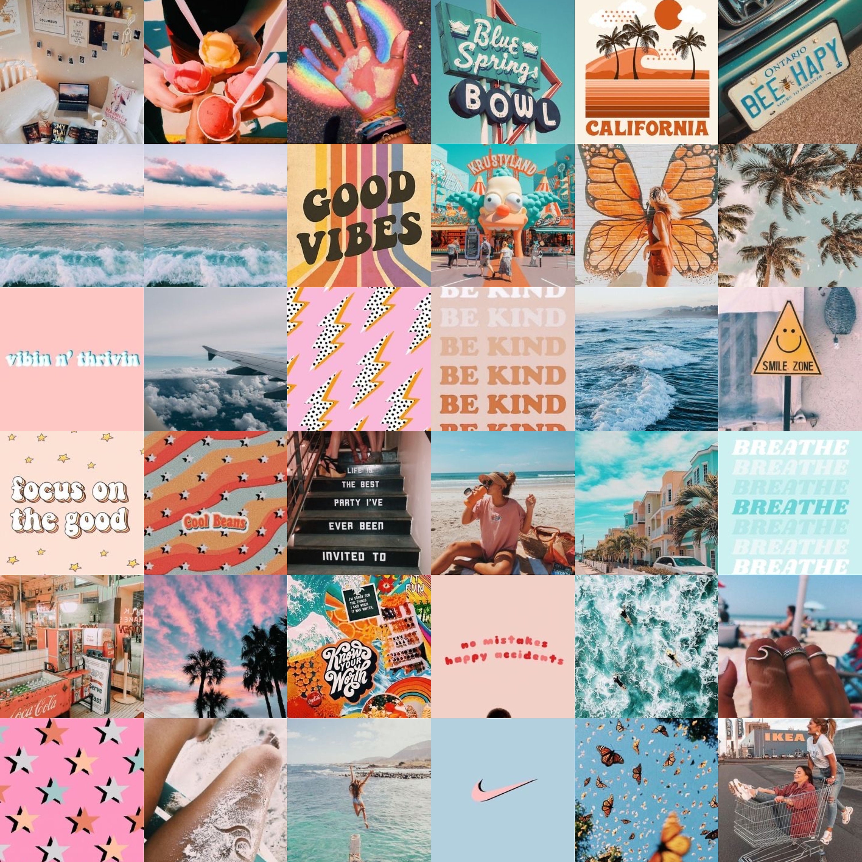 80pc Vsco Aesthetic Wall Collage Etsy