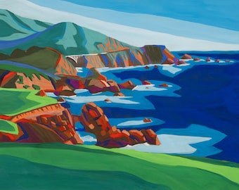 Pacific Prism - Archival Giclée Print inspired by the California coastline near Big Sur
