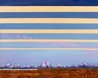 Teton Dawn - Archival Giclée Print inspired by the Grand Tetons at Sunrise in Wyoming