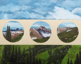 Glimpses of the Ruby Range - Archival Giclée Print inspired by Colorado's Mountains near Crested Butte