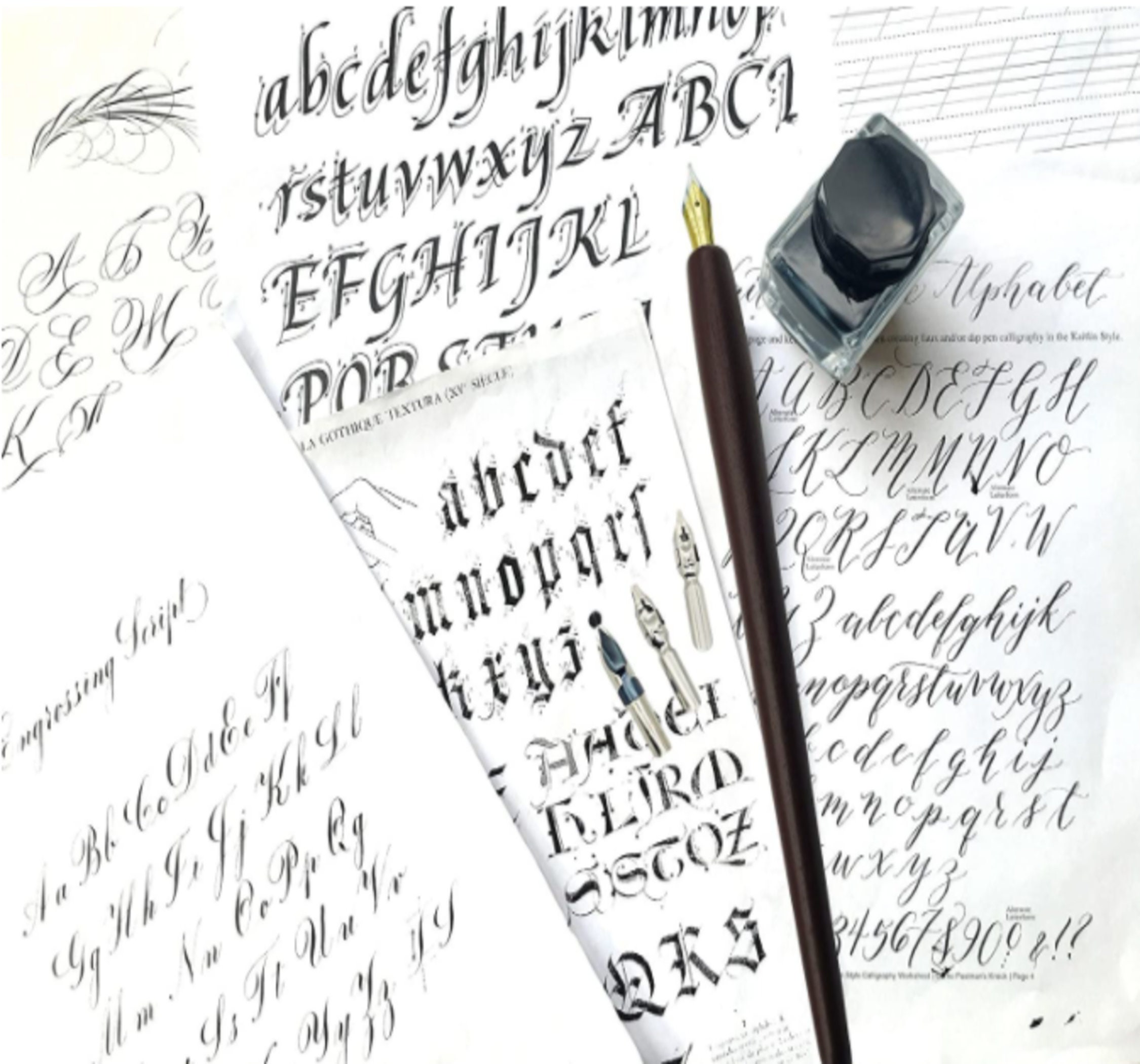 Wooden Calligraphy Pen Set for Beginners Which Includes a Etsy