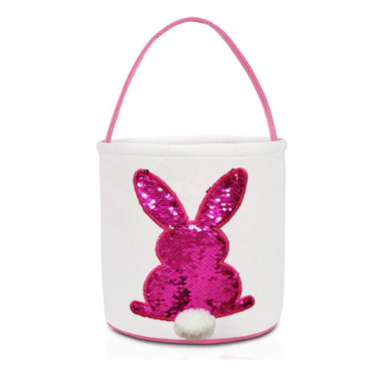 Easter Gift For Kids. Easter Basket Bunny Tote Bag Bucket for Easter Eggs Easter EggsGift Baskets for Kids Toys