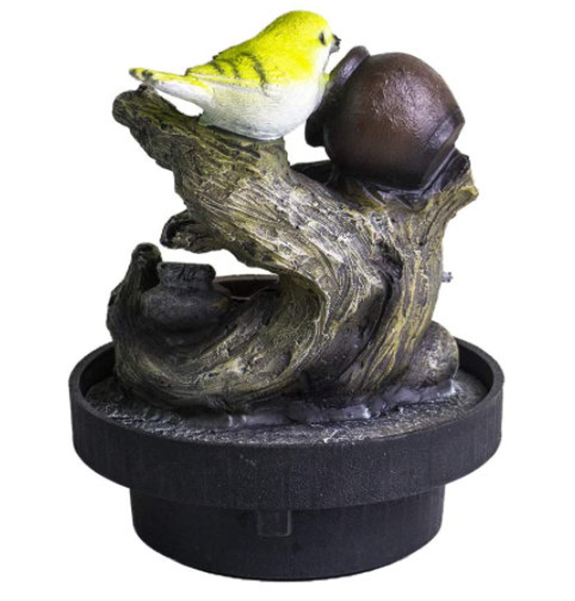 Tabletop Electric Water Fountain with LED Lights Birds Etsy