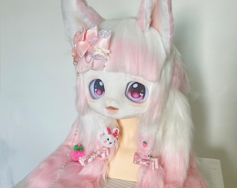 カスタムファースーツマスク：パーソナライズされたケモノ/キグヘッド