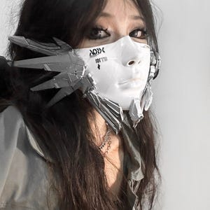 Cyberpunk Cyberpunk 2077 Cyberpunk Cosplay mask Handmade Mask half face mask Custom mask