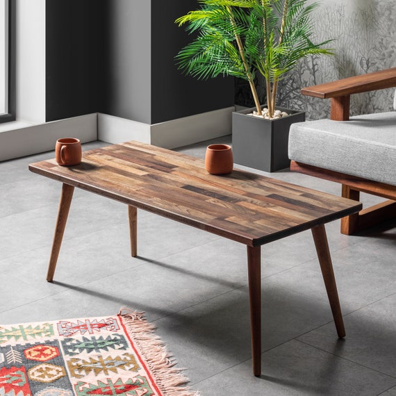 Walnut Coffee Table Classic Wooden Coffee Table Mid Century
