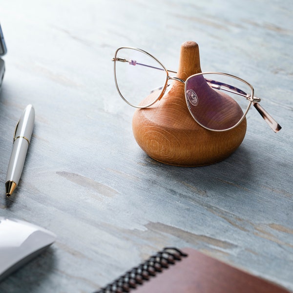 Eyeglasses Holder, Eyeglasses Stand, Wooden Eyewear Stand, Spectacles Organizer for Office Desk, Sunglasses Holder,Bedside Stand for Glasses