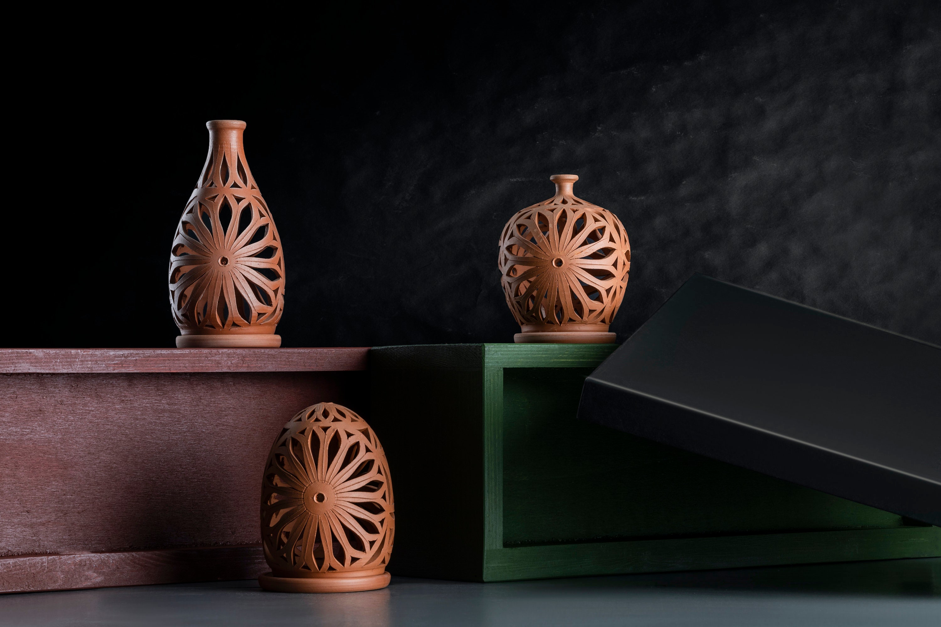 Handmade Ceramic Tea Light Holder: Pottery Candle Holder, Hand Carved ...