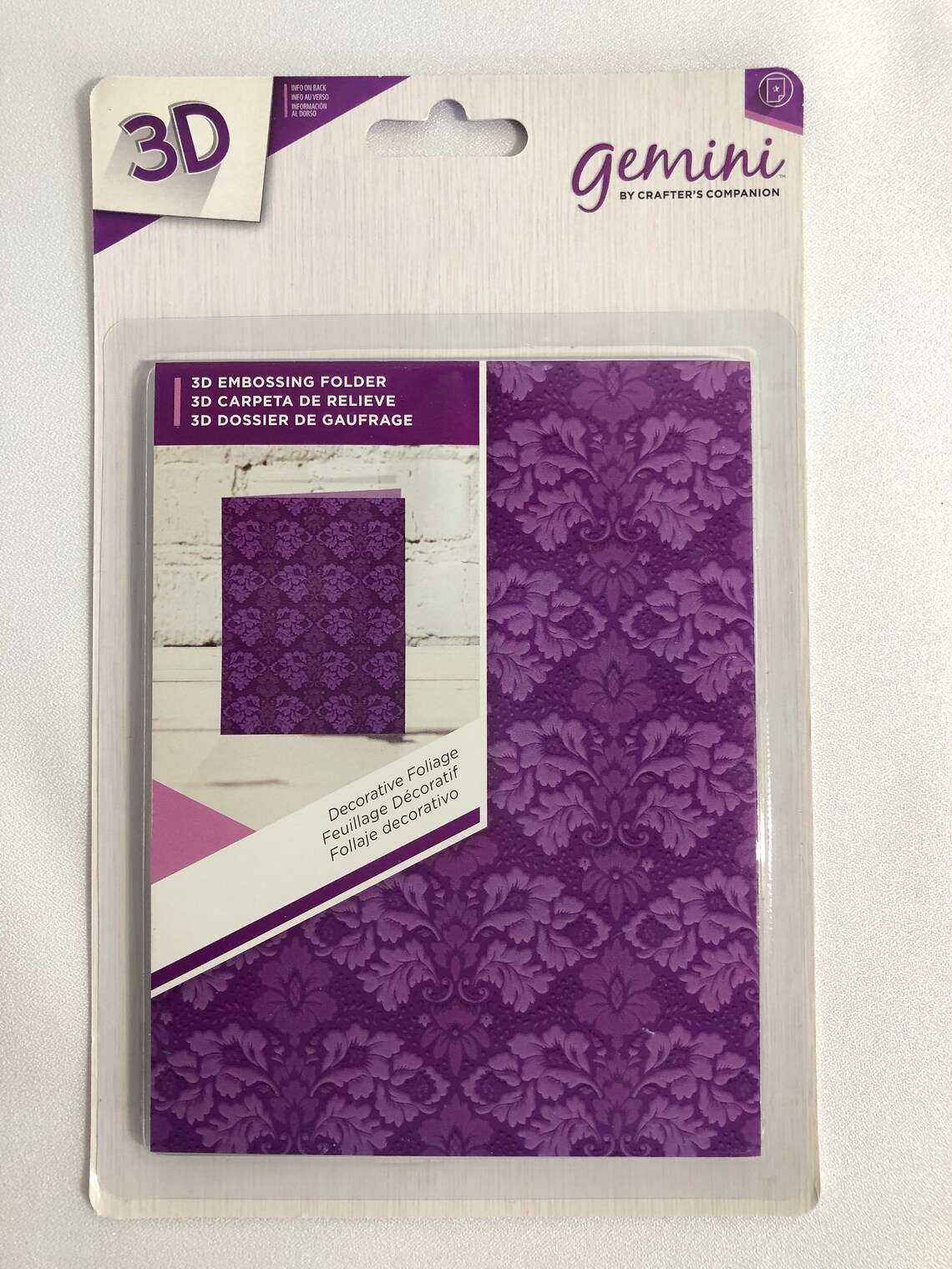 3D Embossing Folders 3 4.25x5.5 Crafters Companion Etsy