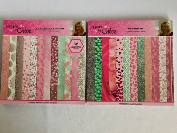 8 X 8 Designer Paper Cardstock Papers by Chloe 180gsm - Etsy
