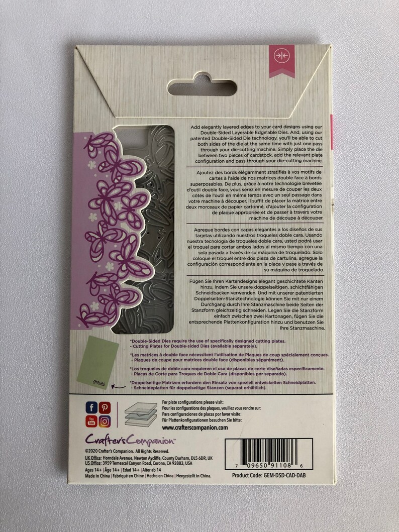 Doublesided Dies Gemini Crafters Companion Layered Etsy