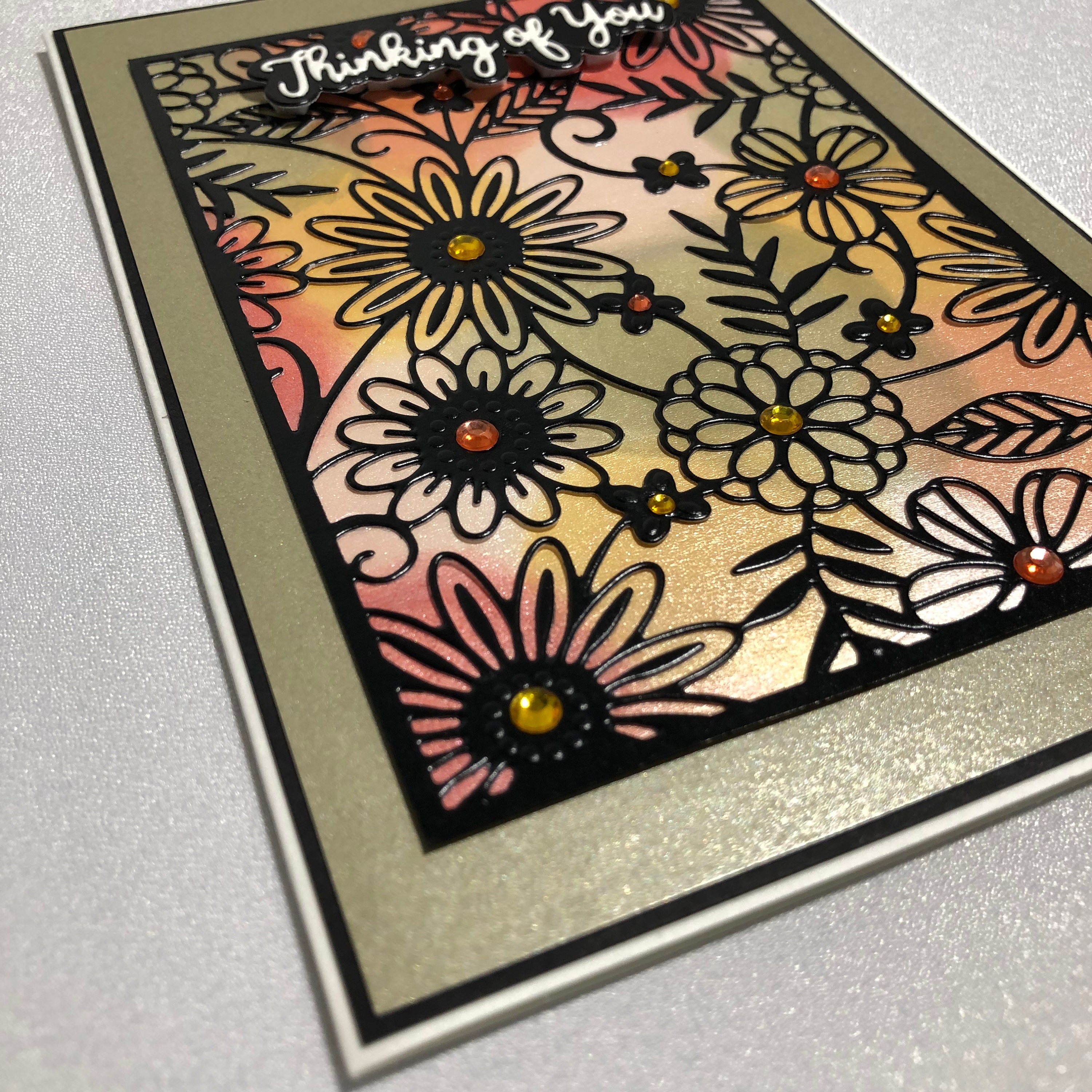 Stained Glass Effect Card Assortment Card Set of 5 Etsy