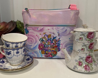 Mad Tea Party Crossbody Purse