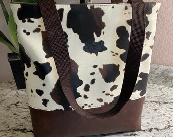 Cowhide Tote Bag