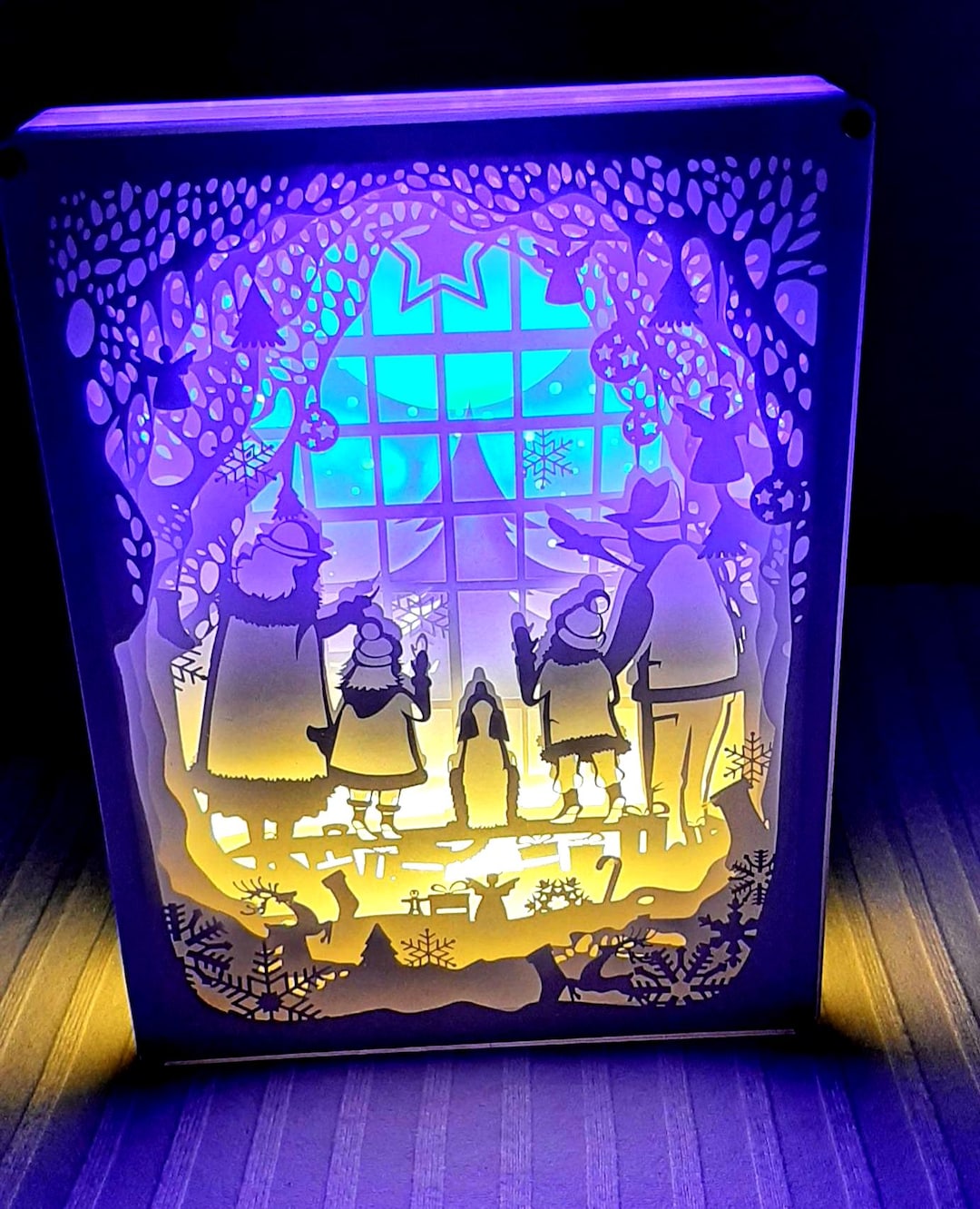 3D Paper Cutting Light Box Papercut Light Box Paper Carving Light Box ...
