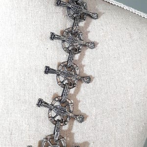 Gothic Mittelalter Kette Gürtel - Chunky Halskette, Cosplay Fashion Statement Bild 2