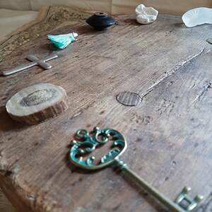 Botwerpset Spreuken spreuken heks heidense natuur Wicca stenen munten hout rituele waarzeggerij spirituele charmes Sleutels Glas uniek uniek