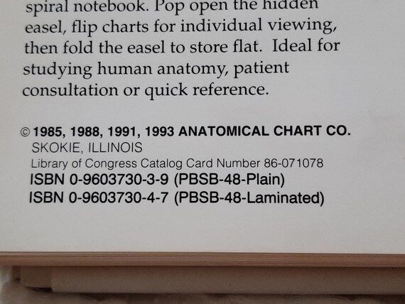 Authentic Anatomical Chart Series Classic Library Edition New Desk