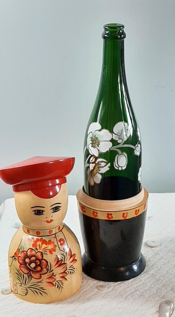 ヴィンテージ ロシア マトリョーシカ 入れ子人形 ワインボトルホルダー