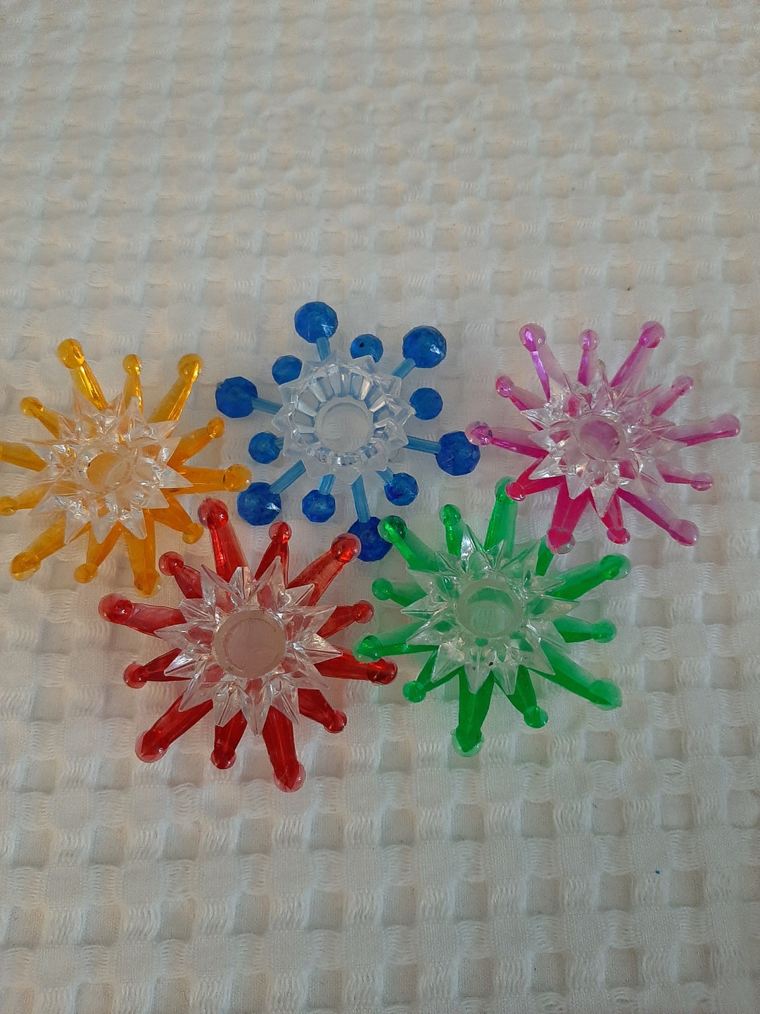 Vintage Plastic Christmas Tree Light Reflectors. 2 Groups of 15 to