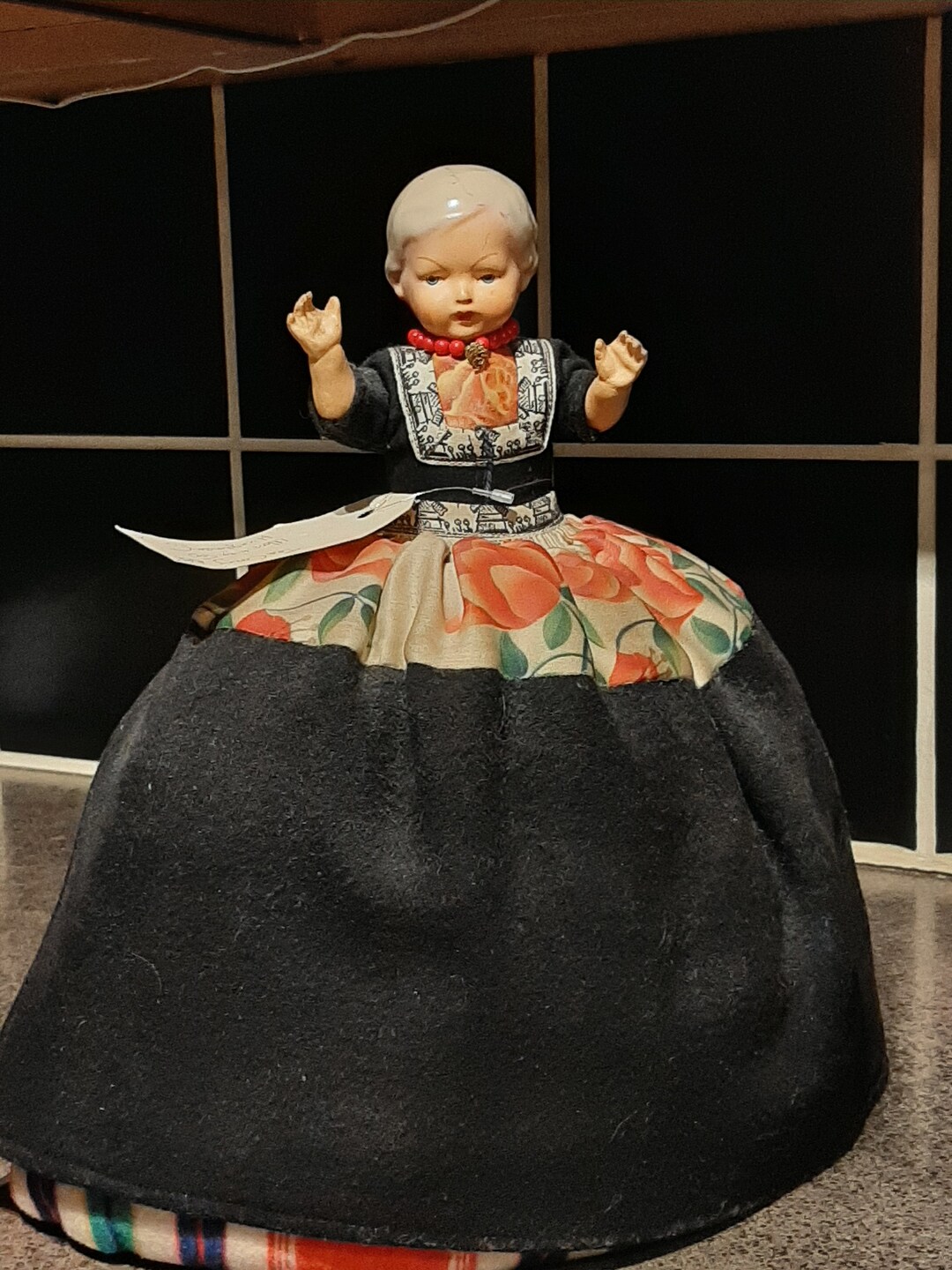 Antique Doll Tea Cozy. Tea Cozy Doll. Hungarian Themed. Doll With