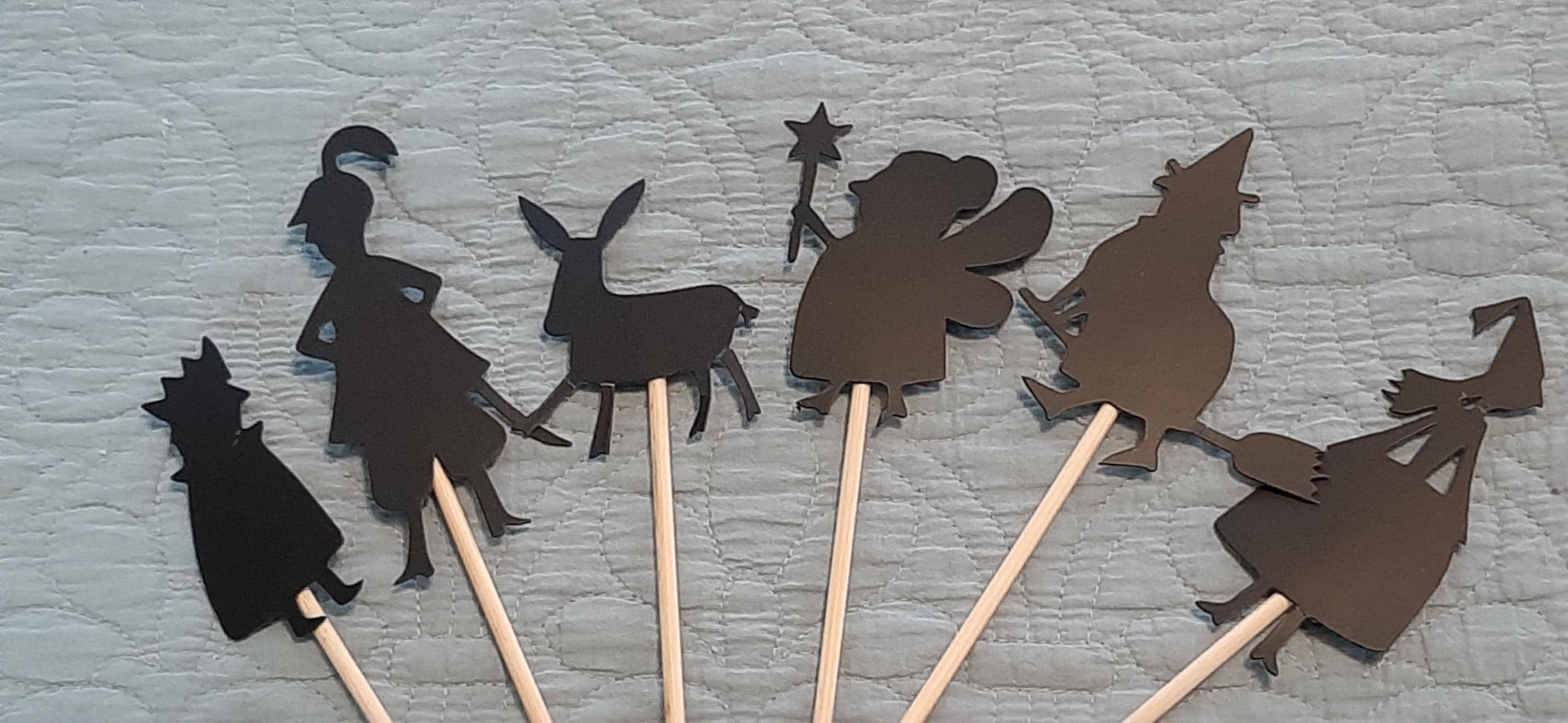 Moulin Roty Castle Shadow Puppets Shadow Play Fairytale Characters