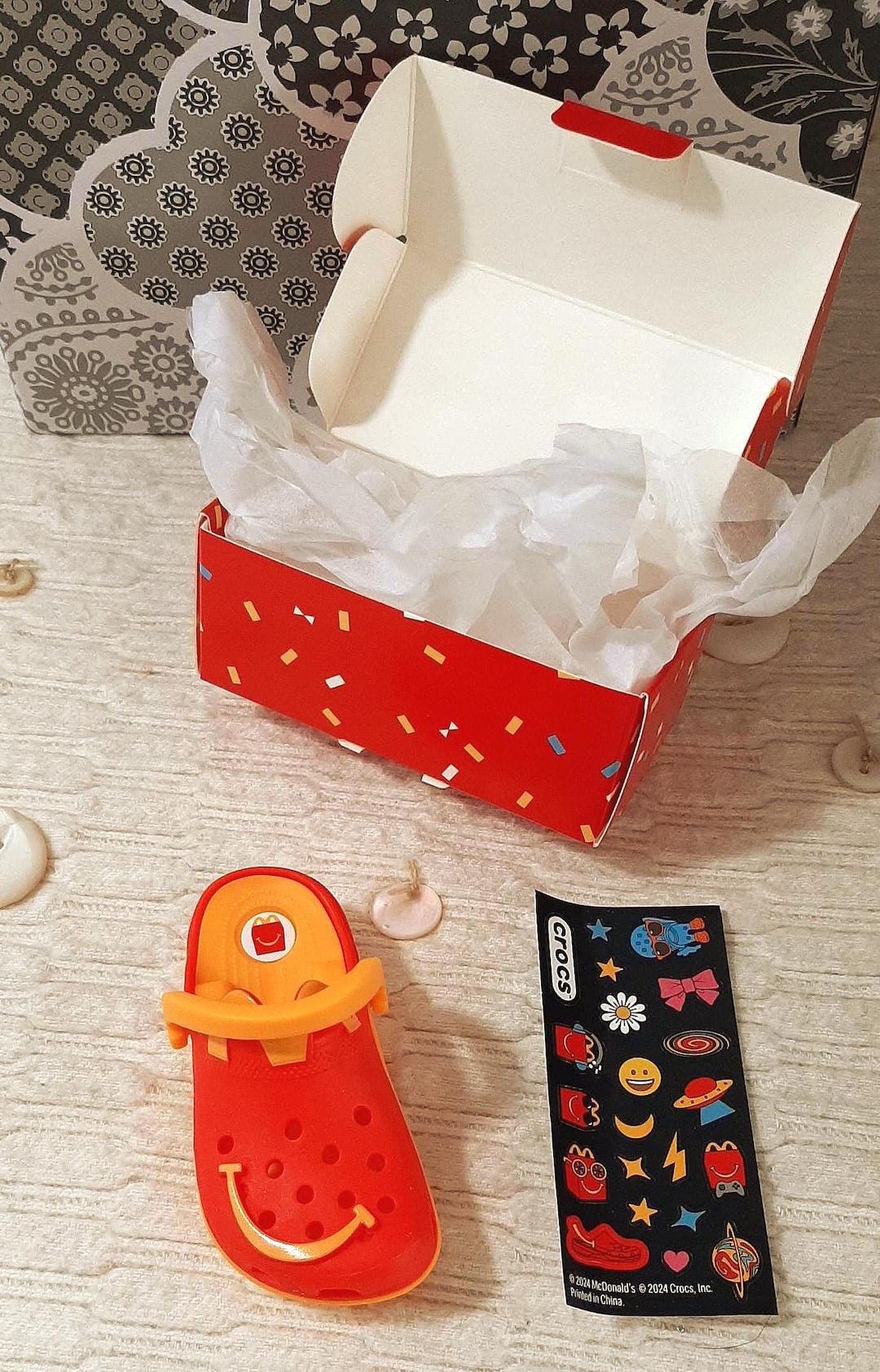Collectable Mcdonald's Happy Meal Croc's Shoe Keychain With