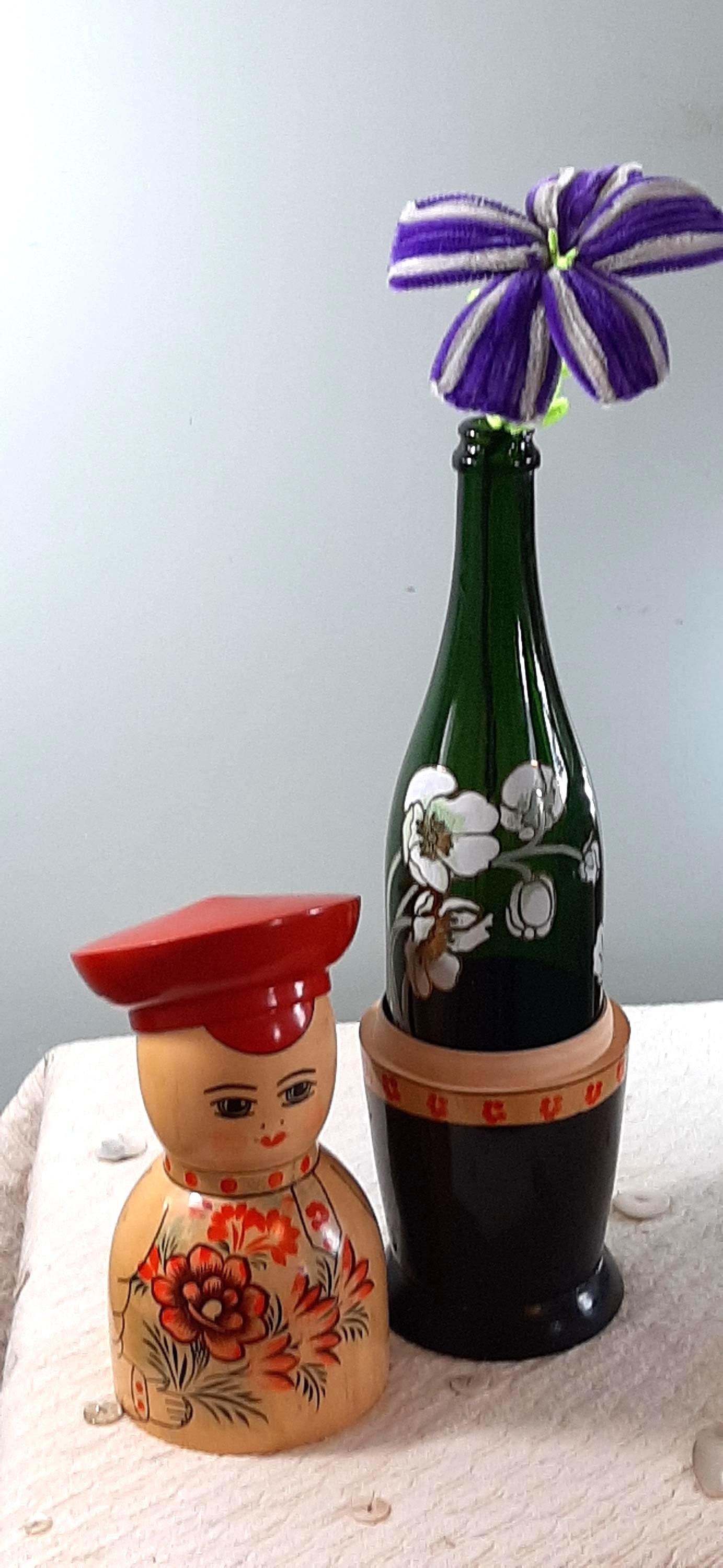ヴィンテージ ロシア マトリョーシカ 入れ子人形 ワインボトルホルダー