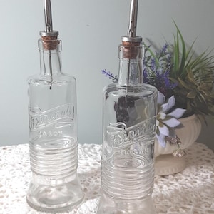 Antique Mason Original Theodore Netter Victorian clear glass bottle  Embossed "Original Mason" Liquor bottle with cork spout Rare bottles