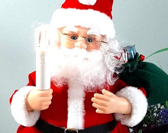 Babbo Natale Ballerino Elettrico 20 Cm – Giocattolo Animato Con Luci E Musica, Per Decorazioni Natalizie