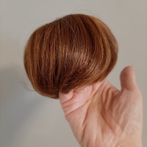 Doll wig by Global Dolls Made with 100% human hair Name is Toddler  Size 9-10 Auburn beautiful wig in it&#39;s original box Excellent cond Craft