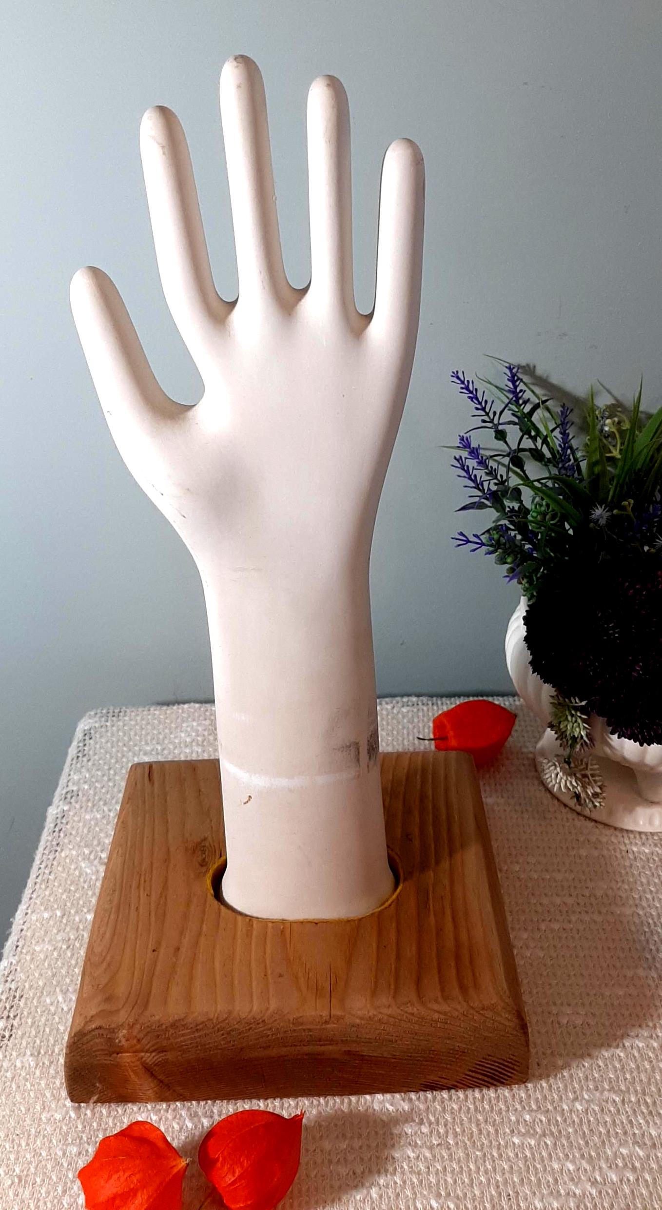 Vintage Porcelain Glove Molds Hand Forms Hand Molds With