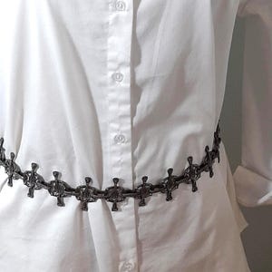 Gothic Mittelalter Kette Gürtel - Chunky Halskette, Cosplay Fashion Statement Bild 3