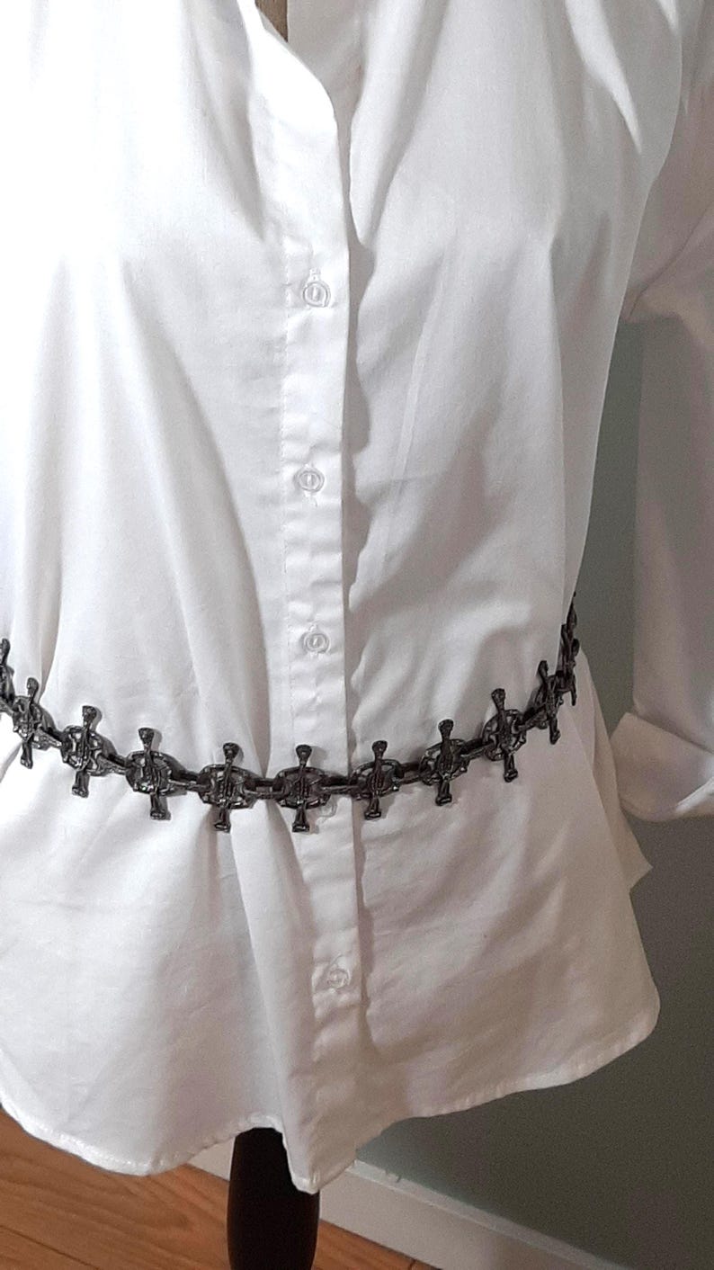 Gothic Mittelalter Kette Gürtel - Chunky Halskette, Cosplay Fashion Statement Bild 3