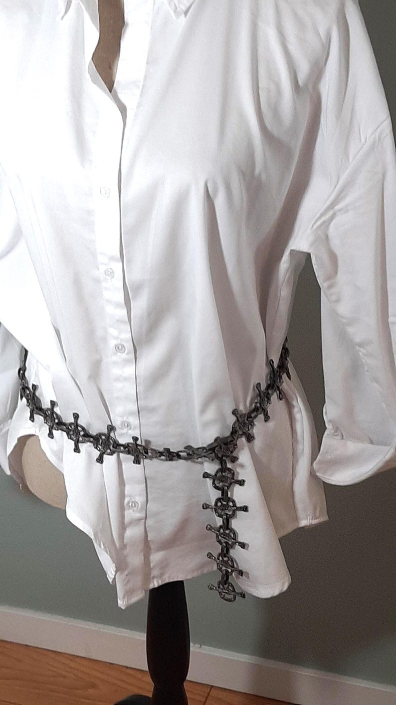 Gothic Mittelalter Kette Gürtel - Chunky Halskette, Cosplay Fashion Statement Bild 8