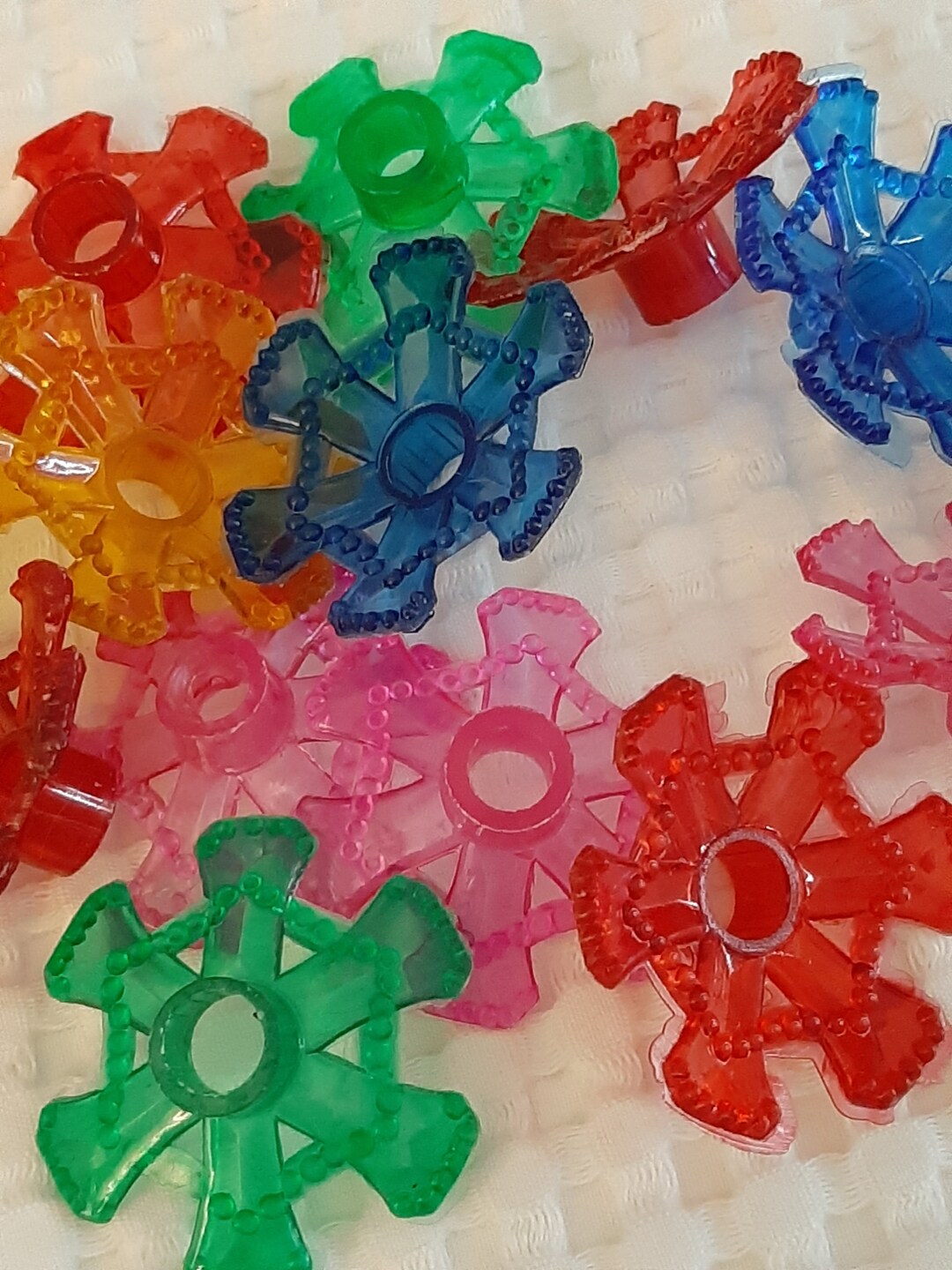 Vintage Plastic Christmas Tree Light Reflectors. 2 Groups of 20 to