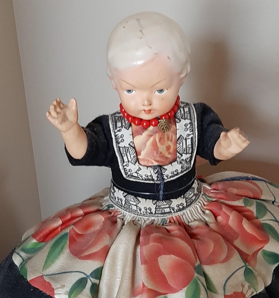 Antique ドール　special set Antique Doll Tea Cozy Tea Cozy Doll Hungarian Themed Doll With
