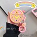 Cute Sailor Moon Star Evolutionary Machine AirPods Case for AirPods Pro AirPods 1&2 - Soft Silicone Kawaii Cover Skin with Silicone Keychain