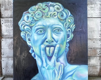 David Ölgemälde auf Leinwand